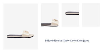 Béžové dámske šľapky Calvin Klein Jeans 1