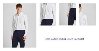 Biela košeľa Jack & Jones Lacardiff 1