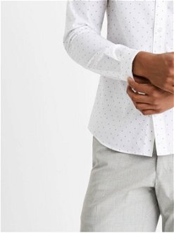 Biela pánska vzorovaná košeľa Celio Caop 8