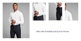 Biela slim fit košeľa Jack & Jones Parma 1
