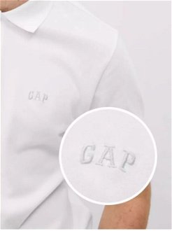 Biele pánske polo tričko GAP 9