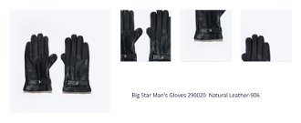 Big Star Man's Gloves 290020  Natural Leather-906 1