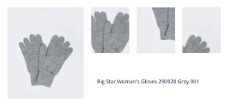 Big Star Woman's Gloves 290028 Grey 901 1
