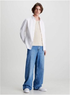 Biela pánska košeľa Calvin Klein Jeans 2