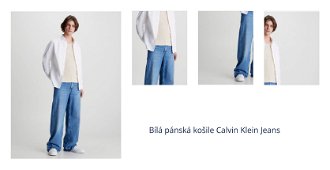 Biela pánska košeľa Calvin Klein Jeans 1