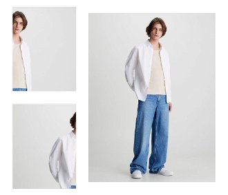 Biela pánska košeľa Calvin Klein Jeans 4