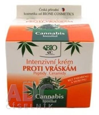 Bio BC Bione BIO Cannabis Intenzívny Krém proti vráskám 51 g