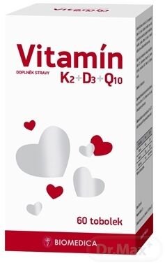 Biomedica Vitamín K2+D3+Q10