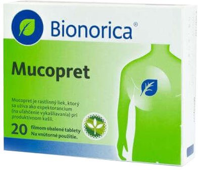 Bionorica Mucopret 60mg/160mg, 20 tabliet