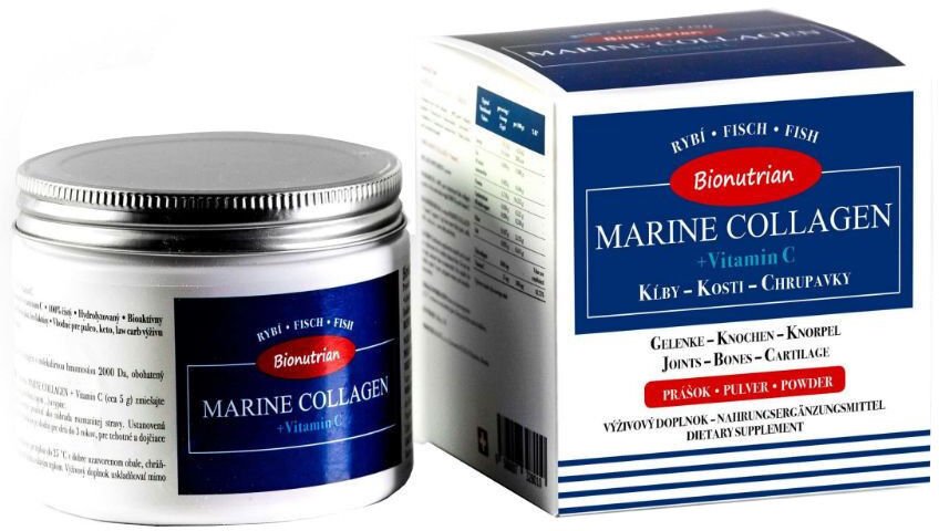 Bionutrian Marine Collagen + Vitamín C prášok 150 g