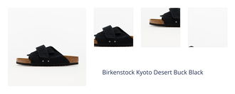 Birkenstock Kyoto Desert Buck Black 1