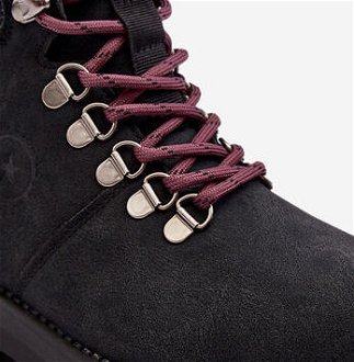 Black Big Star Lace-up Boots 5