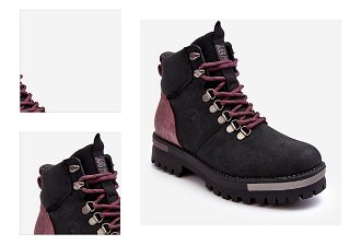 Black Big Star Lace-up Boots 4