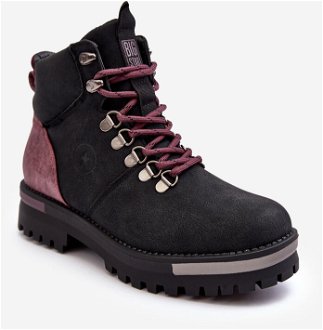 Black Big Star Lace-up Boots 2