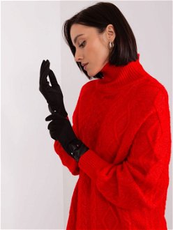 Black women's gloves with touch function