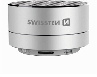Bluetooth reproduktor Swissten i-Metal, strieborný 2