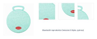 Bluetooth reproduktor Swissten X-Style, cyánový 1
