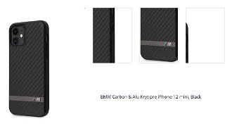 BMW Carbon & Alu Kryt pre iPhone 12 mini, Black 1