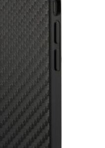 BMW PU Carbon Tricolor Line Kryt pre iPhone 12/12 Pro, Black 5