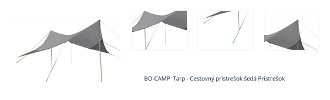 BO-CAMP  Tarp - Cestovný prístrešok šedá Prístrešok 1