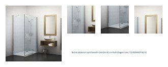 Bočné zástena k sprchovacím dverám 80 cm Roth Elegant Line 133-800000P-00-02 1