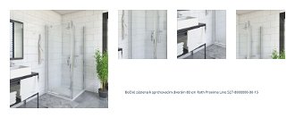 Bočné zástena k sprchovacím dverám 80 cm Roth Proxima Line 527-8000000-00-15 1