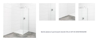 Bočné zástena k sprchovacím dverám 90 cm SAT SK SIKOSTENASK90 1
