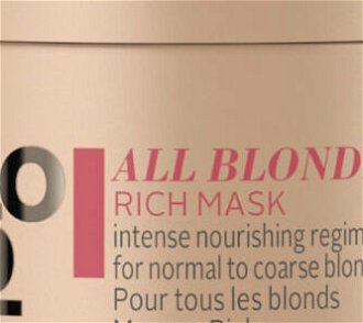 Bohatá maska pre blond vlasy Schwarzkopf Professional BlondMe All Blondes Rich Mask - 30 ml (2631950) 5