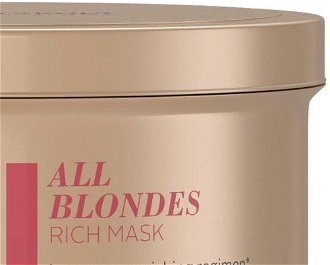 Bohatá maska pre blond vlasy Schwarzkopf Professional BlondMe All Blondes Rich Mask - 500 ml (2631453, 2849675) + darček zadarmo 7