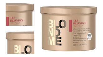 Bohatá maska pre blond vlasy Schwarzkopf Professional BlondMe All Blondes Rich Mask - 500 ml (2631453, 2849675) + DARČEK ZADARMO 4