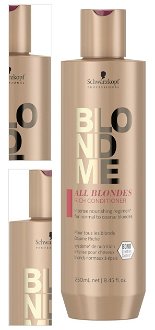 Bohatý kondicionér pre blond vlasy Schwarzkopf Professional BlondMe All Blondes Rich - 250 ml (2630729) + darček zadarmo 4