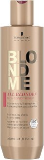Bohatý kondicionér pre blond vlasy Schwarzkopf Professional BlondMe All Blondes Rich - 250 ml (2630729) + darček zadarmo 2