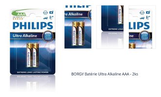 BORGY Batérie Ultra Alkaline AAA - 2ks 1