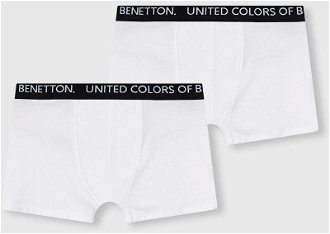 Boxerky United Colors of Benetton 2-pak biela farba