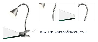 Boxxx LED LAMPA SO ŠTIPCOM, 42 cm 1