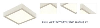 Boxxx STROPNÉ LED SVIETIDLO, 30/30/3,6 cm 1