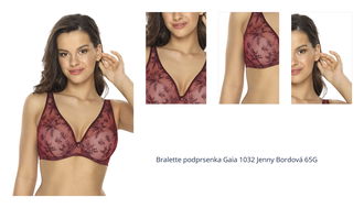 Bralette podprsenka Gaia 1032 Jenny Bordová 65G 1