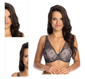 Bralette podprsenka Gaia 1032 Jenny Tmavosivá 70G 4