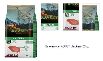 Bravery cat ADULT chicken - 2 kg 1