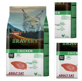 Bravery cat ADULT chicken - 2 kg 3