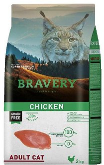 Bravery cat ADULT chicken - 2 kg