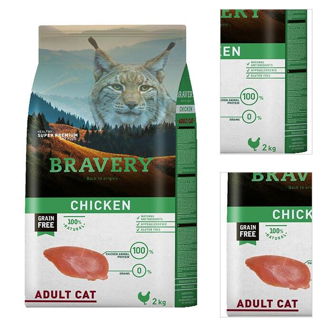 Bravery cat ADULT chicken - 2 x 7kg 3