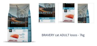 BRAVERY cat ADULT losos - 7kg 1