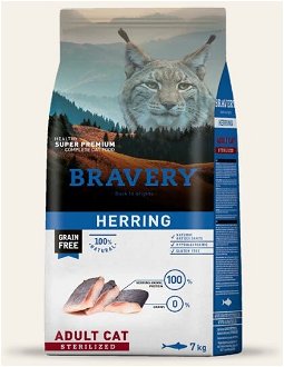 BRAVERY cat  STERILISED HERRING - 7kg