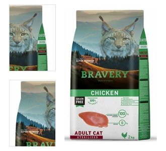 BRAVERY cat STERILIZED chicken - 2 kg 4
