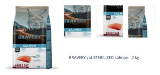 BRAVERY cat STERILIZED salmon - 2 kg 1