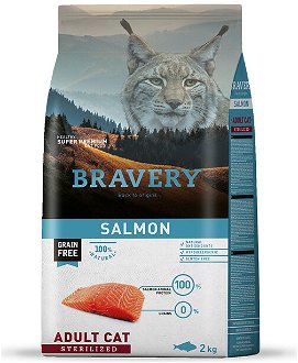 BRAVERY cat STERILIZED salmon - 2 kg