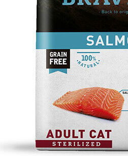 BRAVERY cat STERILIZED salmon - 7kg 8