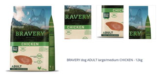 BRAVERY dog ADULT large/medium CHICKEN - 12kg 1