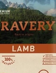 Bravery Dog Large/Medium Adult Lamb - 3x4kg 5